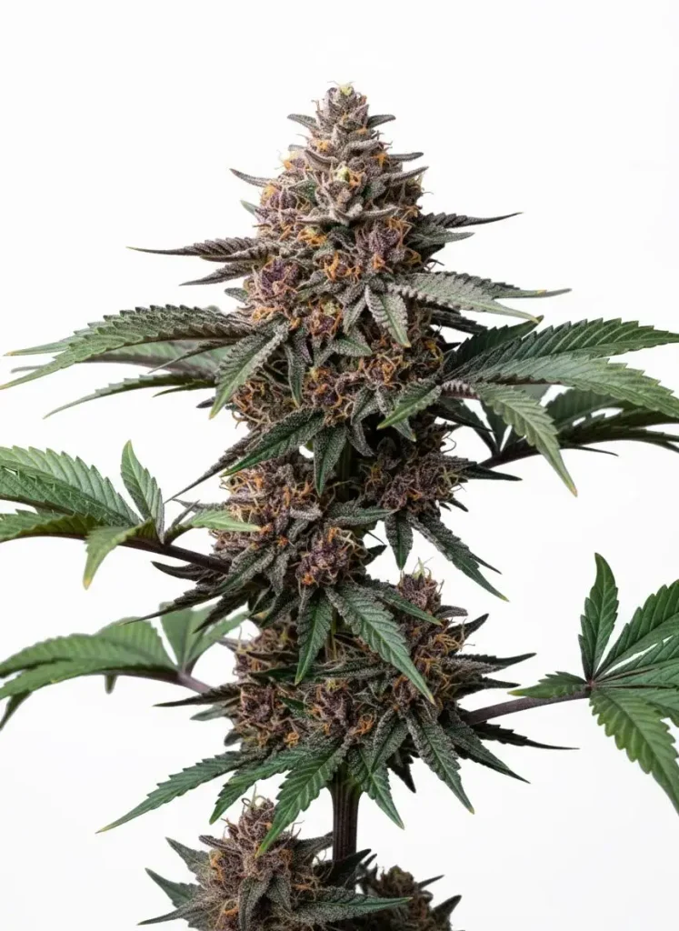 Grape Ape feminized cannabis plant in flower